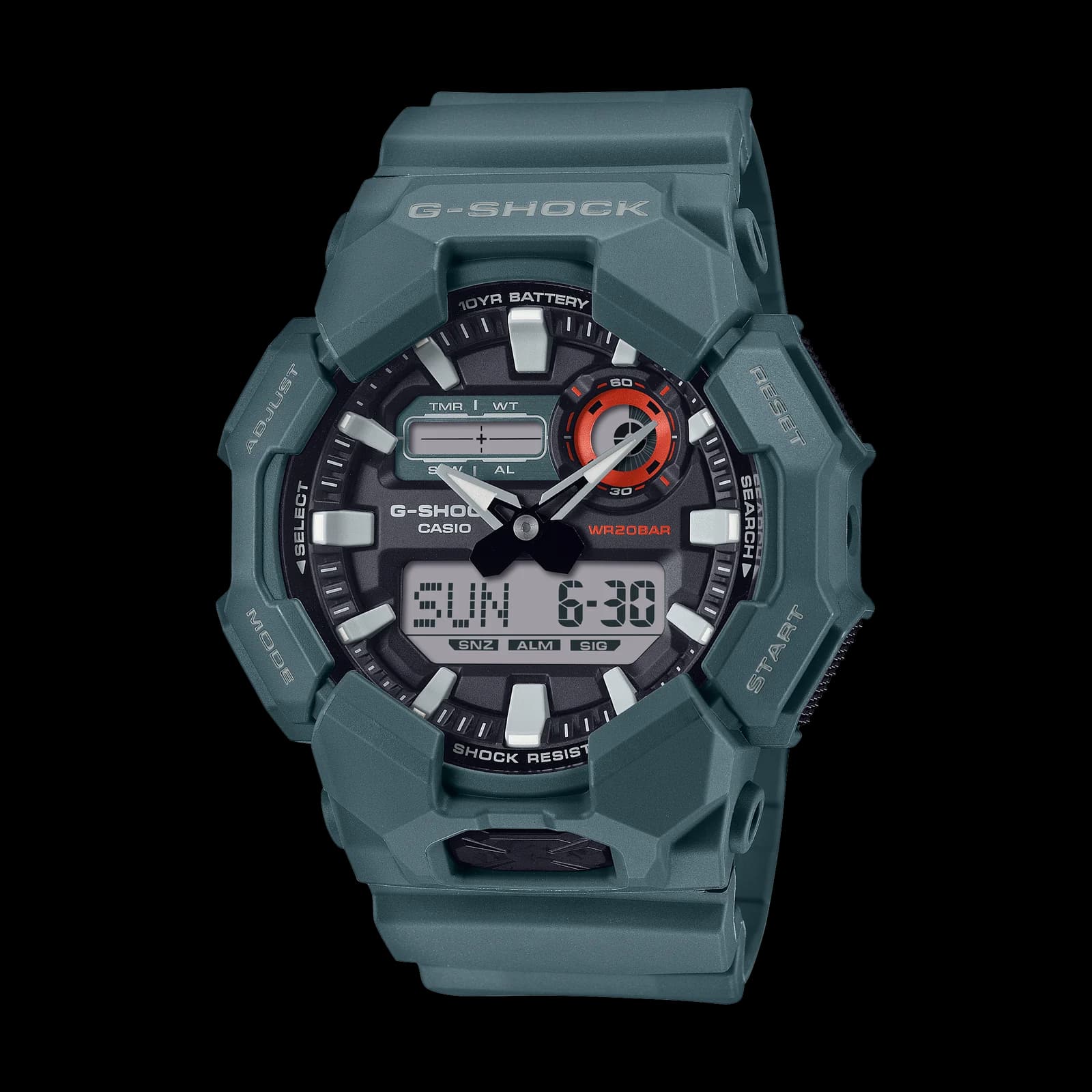 Casio G-Shock GA-010-2A, Grey Blue