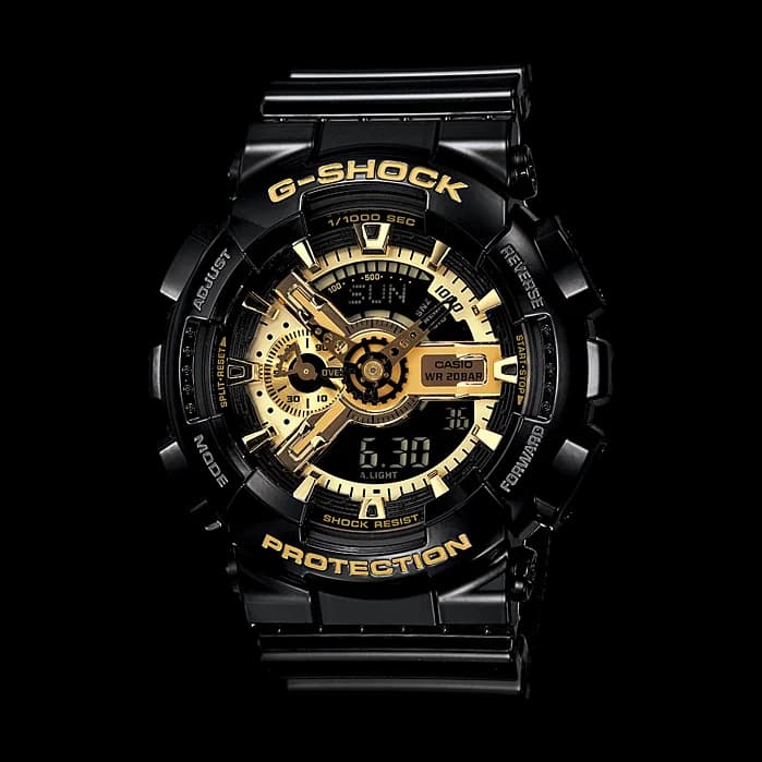 Casio G-Shock GA-110GB-1A, Black and Gold
