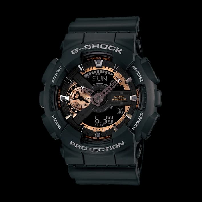 Casio G-Shock GA-110RG-1A, Black and Rose Gold