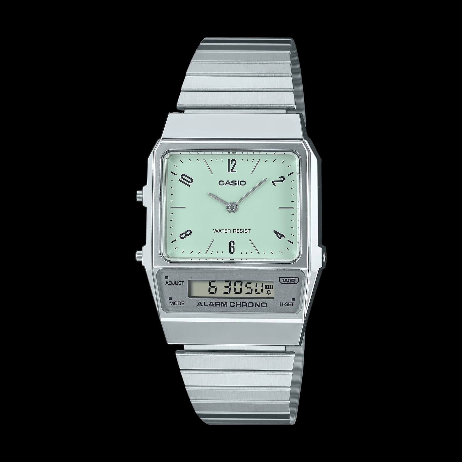 Casio Vintage AQ-800E-3A, Green Dial