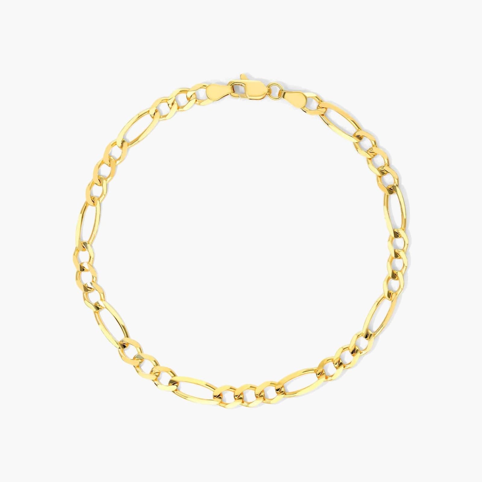 Figaro chain bracelet in 14K yellow gold