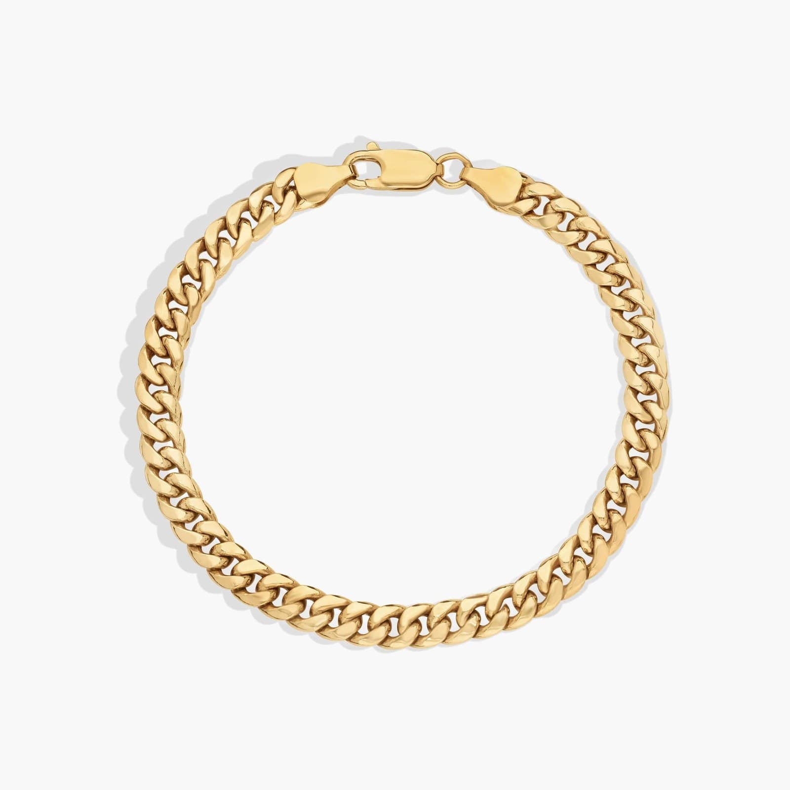 Men's Miami Cuban link bracelet in 14K yellow gold