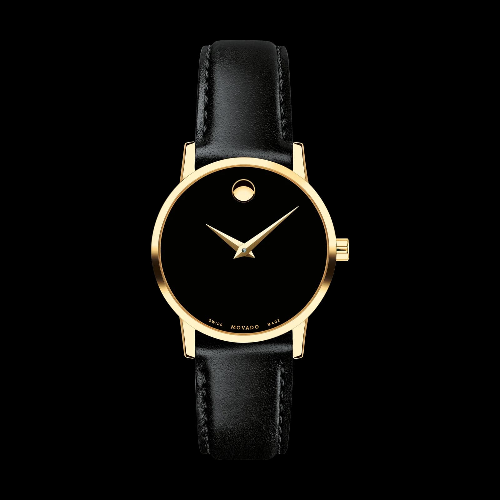 Movado Museum Classic Ladies’ Watch, Black Strap