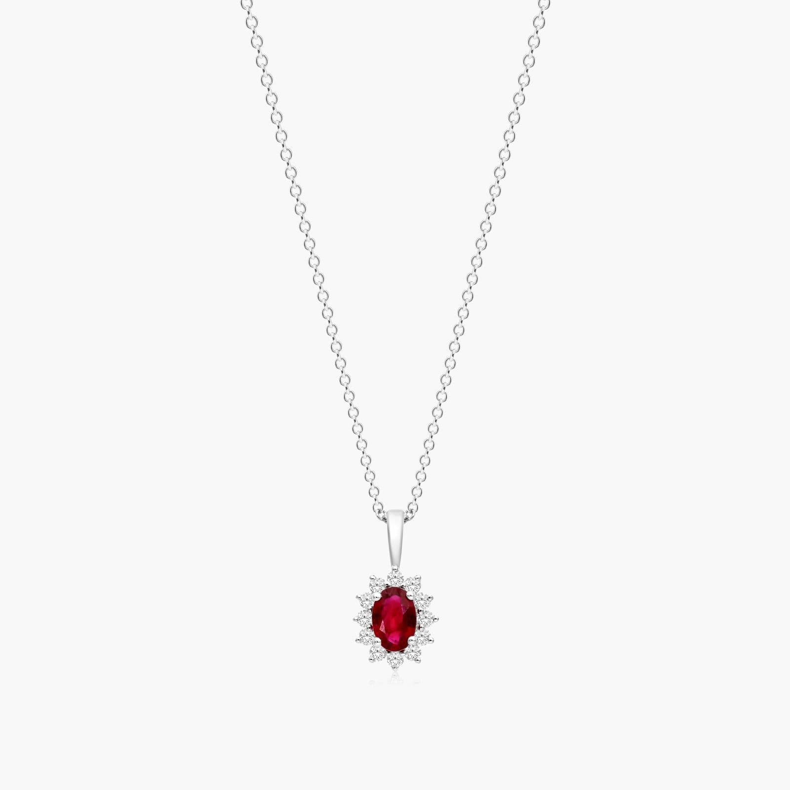 Ruby & Diamond Necklace
