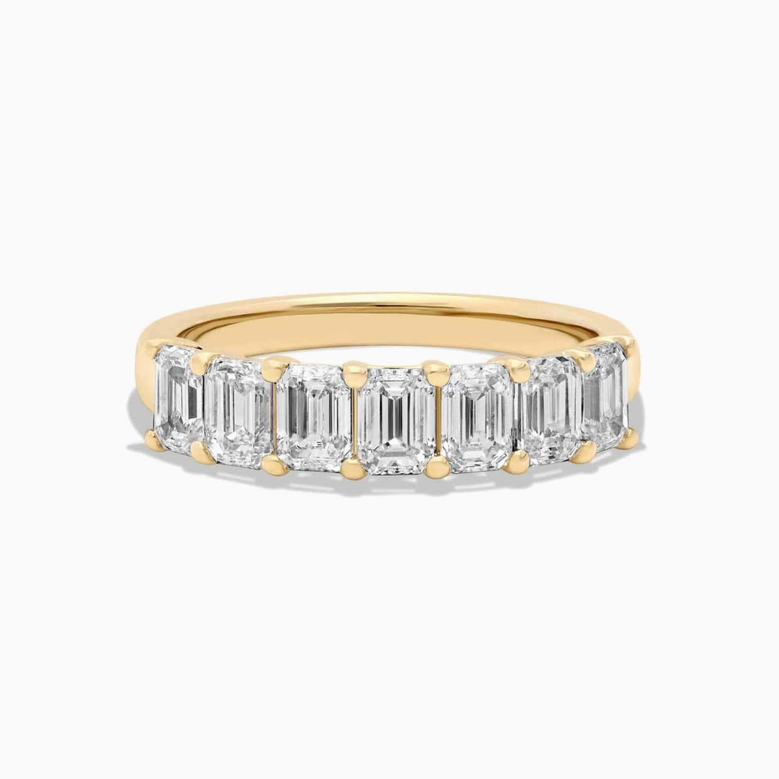 Seven Stone Emerald Cut Diamond Ring